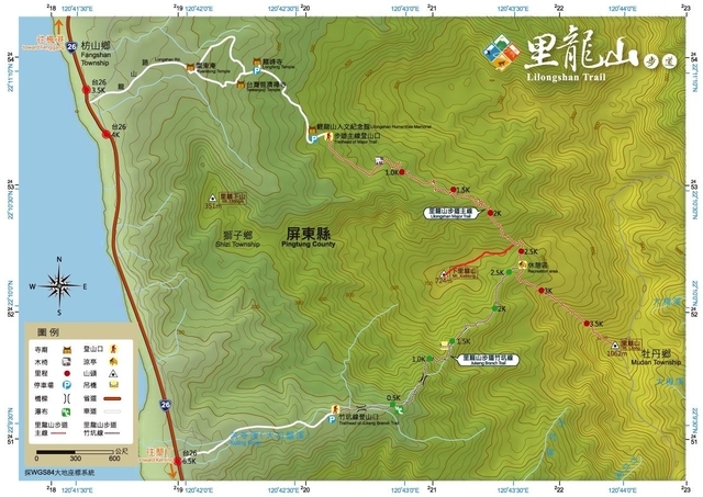 里龍山圖.jpg - 下里龍山、里龍山、出竹坑登山口C型走（第二天）20200114